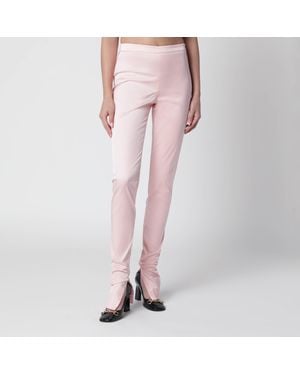 Gucci Leggings Aus Rosafarbener Stretch-Seidenfaille - Pink