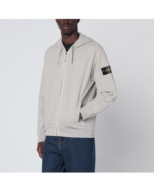 Stone Island Pearl Zip Sweatshirt - Grey