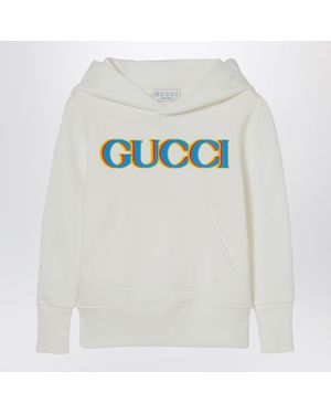 Gucci Hoodie With Logo - White