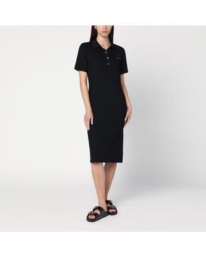 ワンピース Moncler Black Polo Dress With Logo Moncler Polo Dress With Logo in Black | Lyst