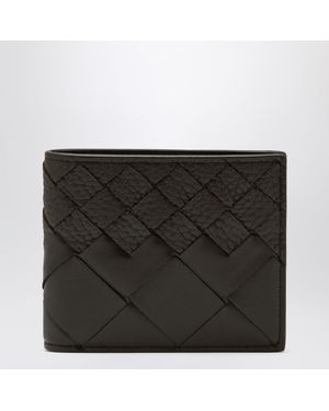 Bottega Veneta Fondente Color Bi-Fold Wallet - Black