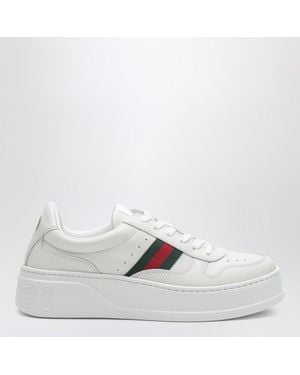 Gucci Baskets Blanches À Semelle Oversize