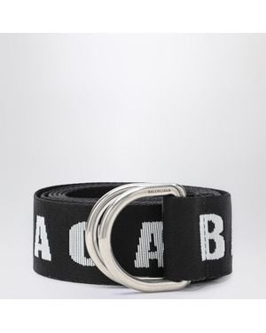 Men's D Ring Belt in Black | Balenciaga CA