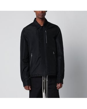 Rick Owens Padded Jacket With Hidden Front Zip - Black