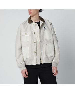 SACAI X CARHARTT WIP Ivory Nylon Twill Jacket - Grey