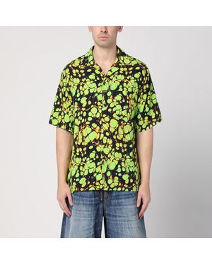Martine Rose Bowling Shirt With Abstract Pattern - Green