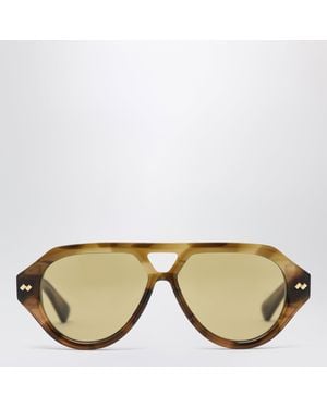 Bottega Veneta Dizzy Aviator Sunglasses - Brown