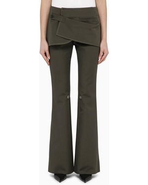 Courreges Flared Mini Skirt Pants For - Grey