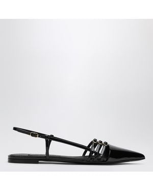 Dolce & Gabbana Patent Low Slingback - Black