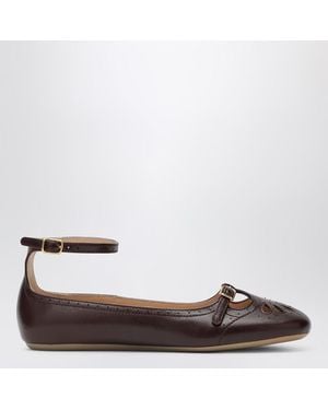 Chloé Burnt Misty Ballerinas - Brown