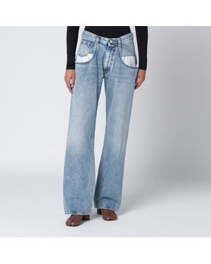 Maison Margiela Jeans con tasche a contrasto - Blu