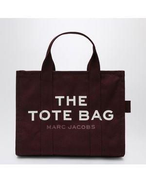 Marc Jacobs Medium Dark Plum Canvas Tote Bag - Red