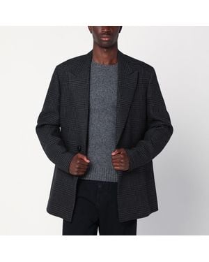 NAMACHEKO Melange Prince Of Wales Jacket - Black
