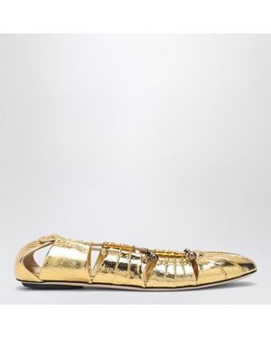 Chloé Ballerina oro metallizzata - Neutro