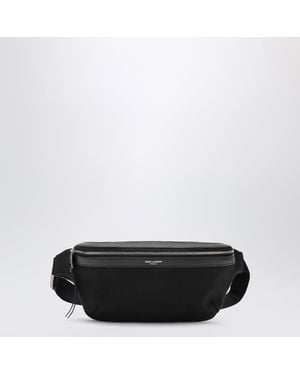Saint Laurent Canvas Crossbody Bag - Black