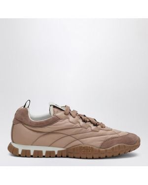 Miu Miu Baskets Tyre Foncé En Re-Nylon Et Daim - Marron