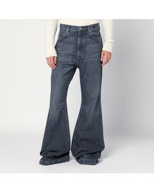 Rick Owens Washed Flared Jeans - Blue