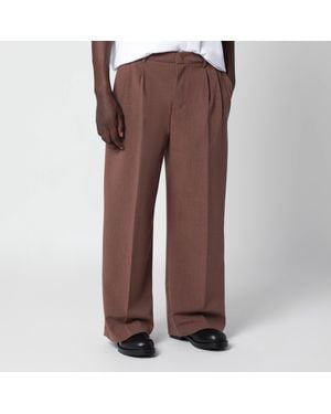 THESTROY Brick-Coloured Inno Trousers - Brown