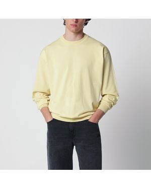 AURALEE Pull En Coton Jaune - Neutre