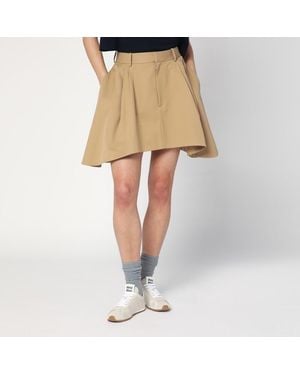 Loewe Mini gonna asimmetrica beige - Neutro