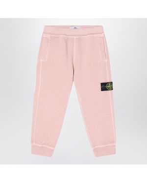 Stone Island Cotton Jogging Trousers - Pink
