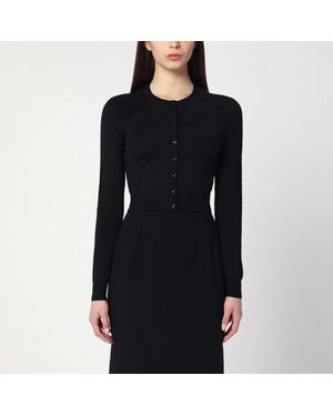 Dolce & Gabbana Cardigan con punzonature - Nero