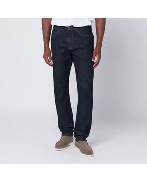 Loro Piana Jeans doccio color dark lagoon - Blu