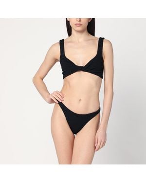 水着・ビーチグッズその他 HUNZA G Gina triangle bikini set in black Hunza G Gina Bikini, Black – Monkee's of Mount Pleasant