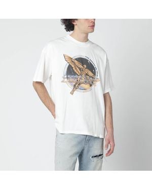 Represent Felpa bianca con stampa logo - Bianco