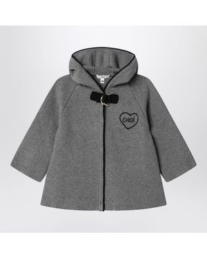 Chloé Melange Cape - Grey