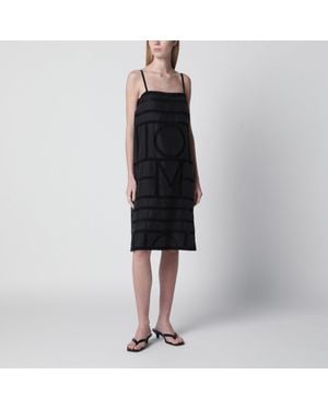 TOTEME Monogram Midi Dress - Black