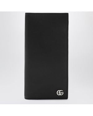 Gucci Langes Schwarzes Portemonnaie Gg Marmont