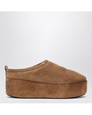Balenciaga Alaska Soft Platform Clogs - Brown