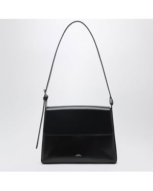 A.P.C. Virginie Leather Shoulder Bag - Black