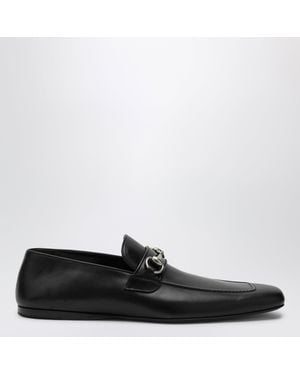 Gucci Horsebit Leather Moccasin - Black