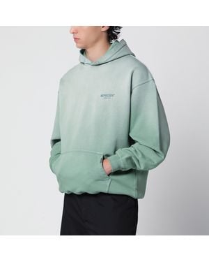 Represent Washed Aloe Hoodie - Green