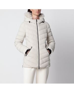 Moose Knuckles Roselawn Alabaster Nylon Jacket - Natural