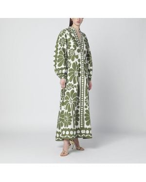 FARM Rio Palermo Dress With Print - Green
