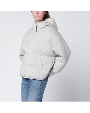 Brunello Cucinelli Greige Down Jacket - Gray