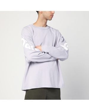 New Amsterdam Surf Association Oversized Lavender T-shirt With Logo - Purple