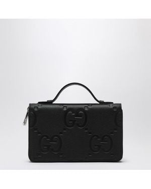 Gucci Document Holder In Jumbo gg - Black