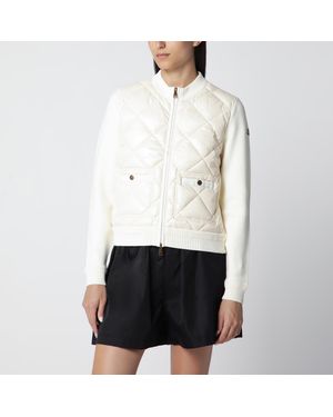 Moncler Padded Zip-Up Sweatshirt - White