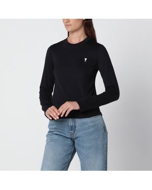 Ami Paris Ami De Caur Cotton T-Shirt - Black
