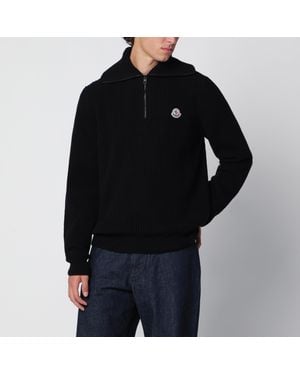Moncler Ribbed Wool Jumper - Black