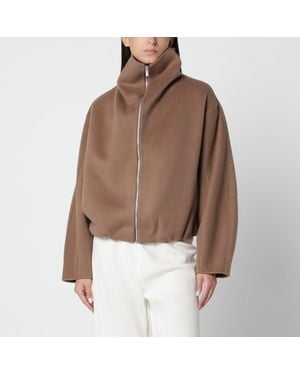 Almada Label Lindy Tan Double-Face Wool Jacket - Brown