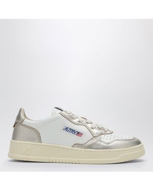 Autry Medalist Low /platinum Leather Sneakers - White