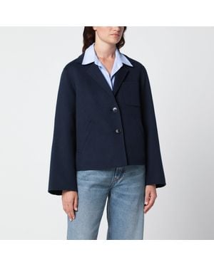 Weekend by Maxmara Cropped Jacket - Blue