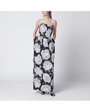 Patou Long Bustier Dress - Multicolour