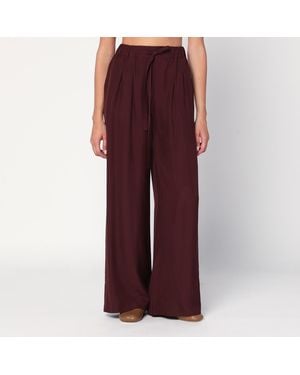Loewe Bordeaux Palazzo Pants - Red