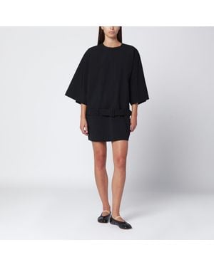 MM6 by Maison Martin Margiela Wool-blend Mini Dress - Black